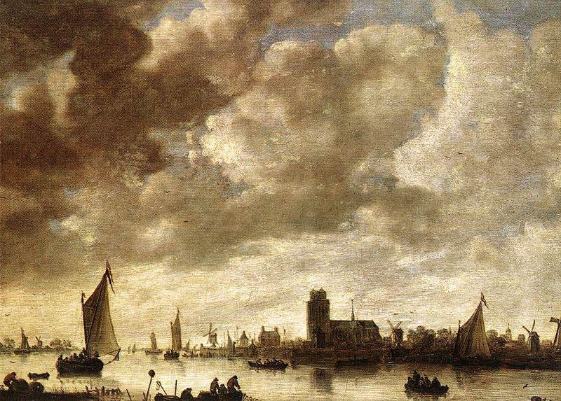 Jan van Goyen View of the Merwede before Dordrecht Norge oil painting art